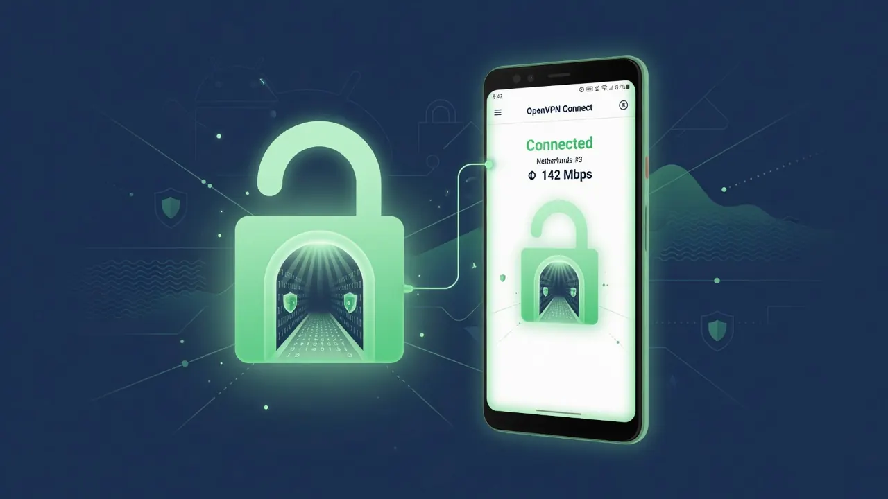 آموزش اتصال OpenVPN روی اندروید با اپ OpenVPN Connect
