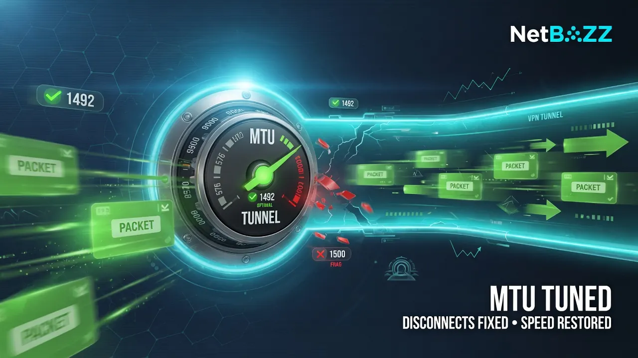 تنظیم درست MTU؛ کلید پنهان رفع قطعی و کندی آی پی ثابت